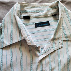 7 Diamonds Button Front Shirt Size L
